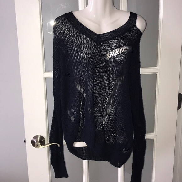 NAVY blue lightweight sweater size L and XL - Picture 2 of 4